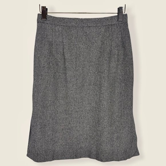 Vintage Dresses & Skirts - Vintage 90s Valentino Miss V Grey Lana Wool Skirt Size 6